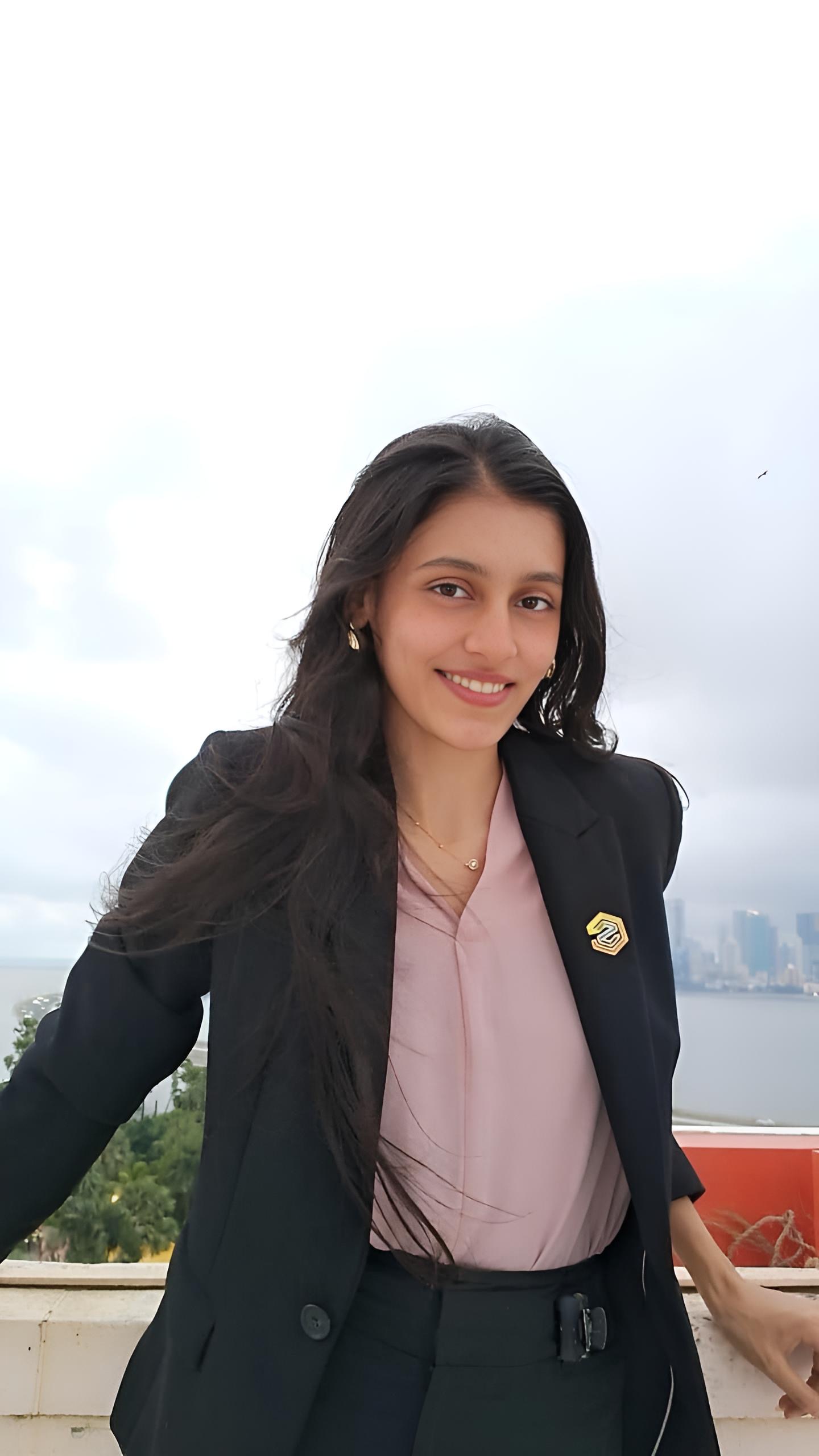 Portrait of Suhera Siddiqui, Girls Sports Secretary, FRCRCE Student Council